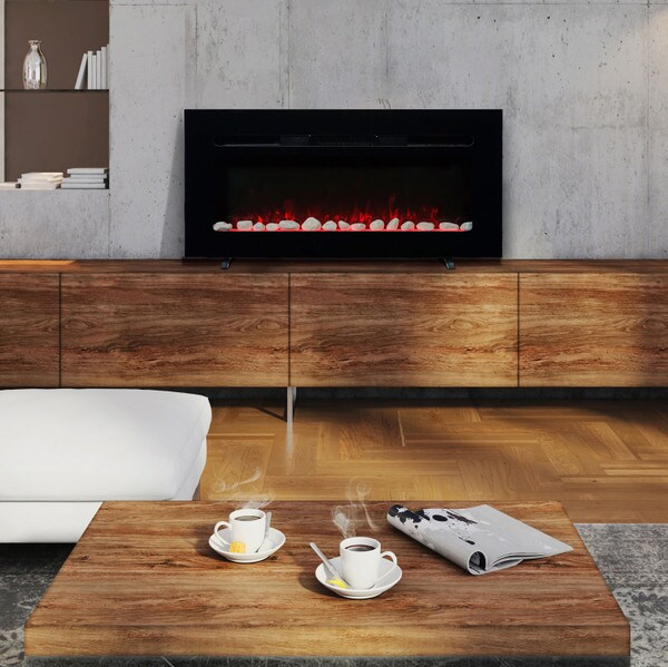 36 inch Stirling Curved Fireplace